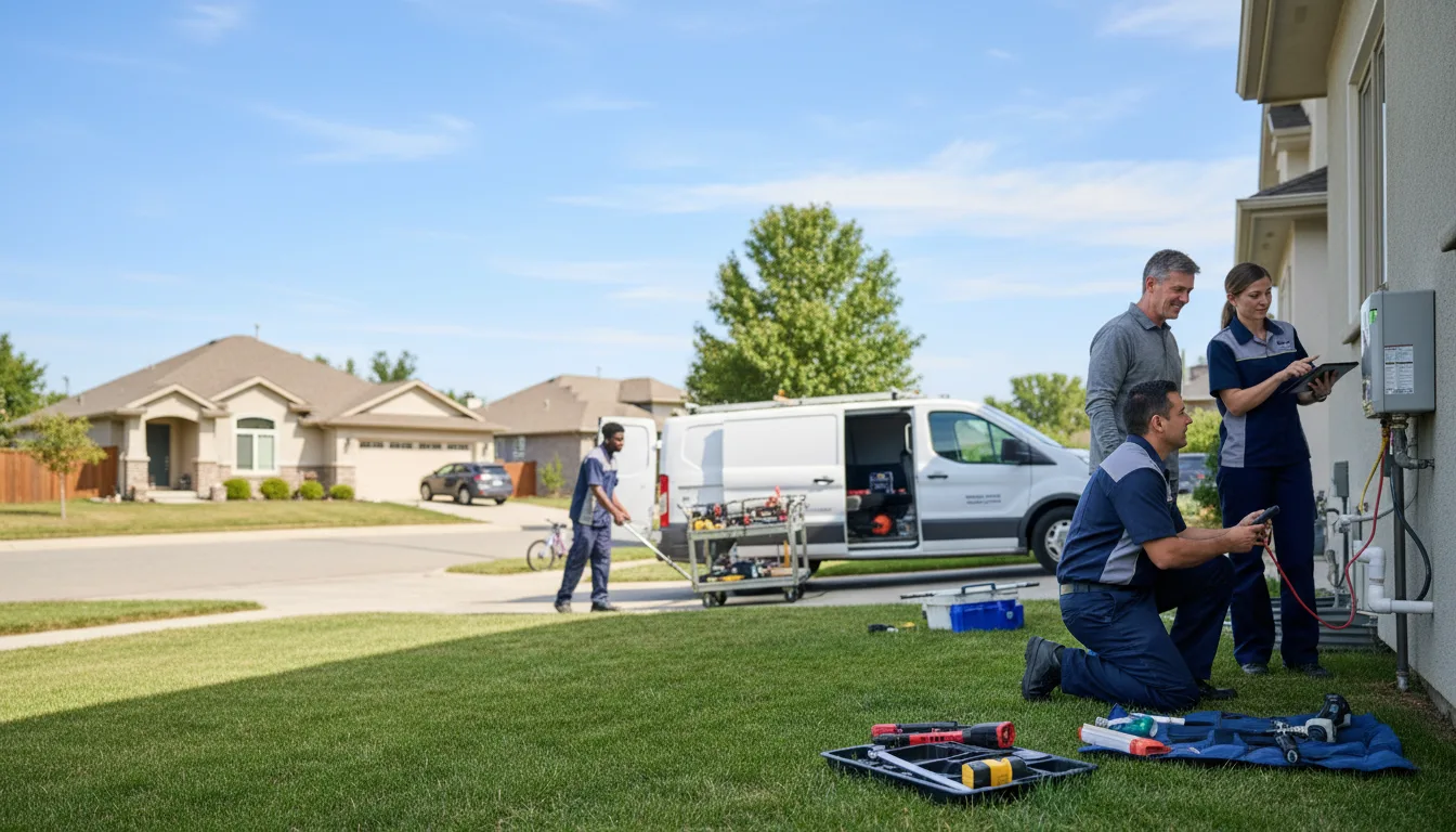 Tankless water heater service in Walford, IA